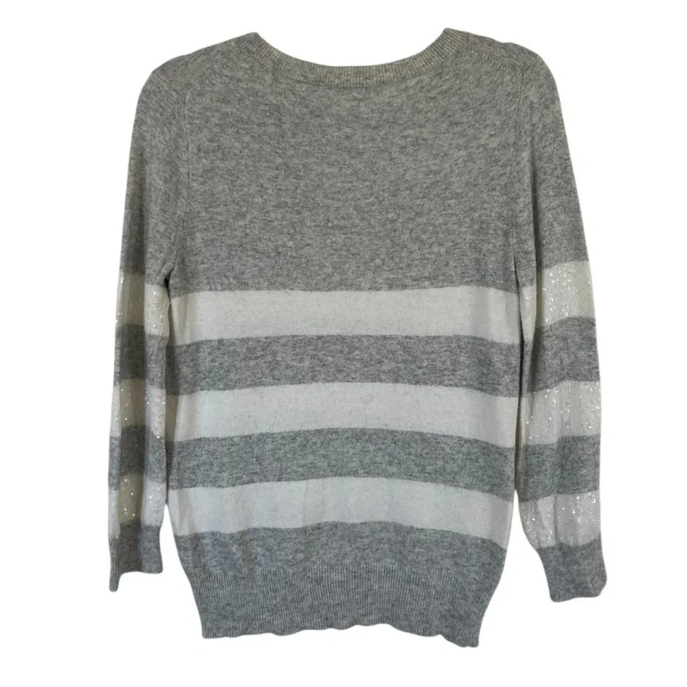 J.Crew Sequin Striped Sweater